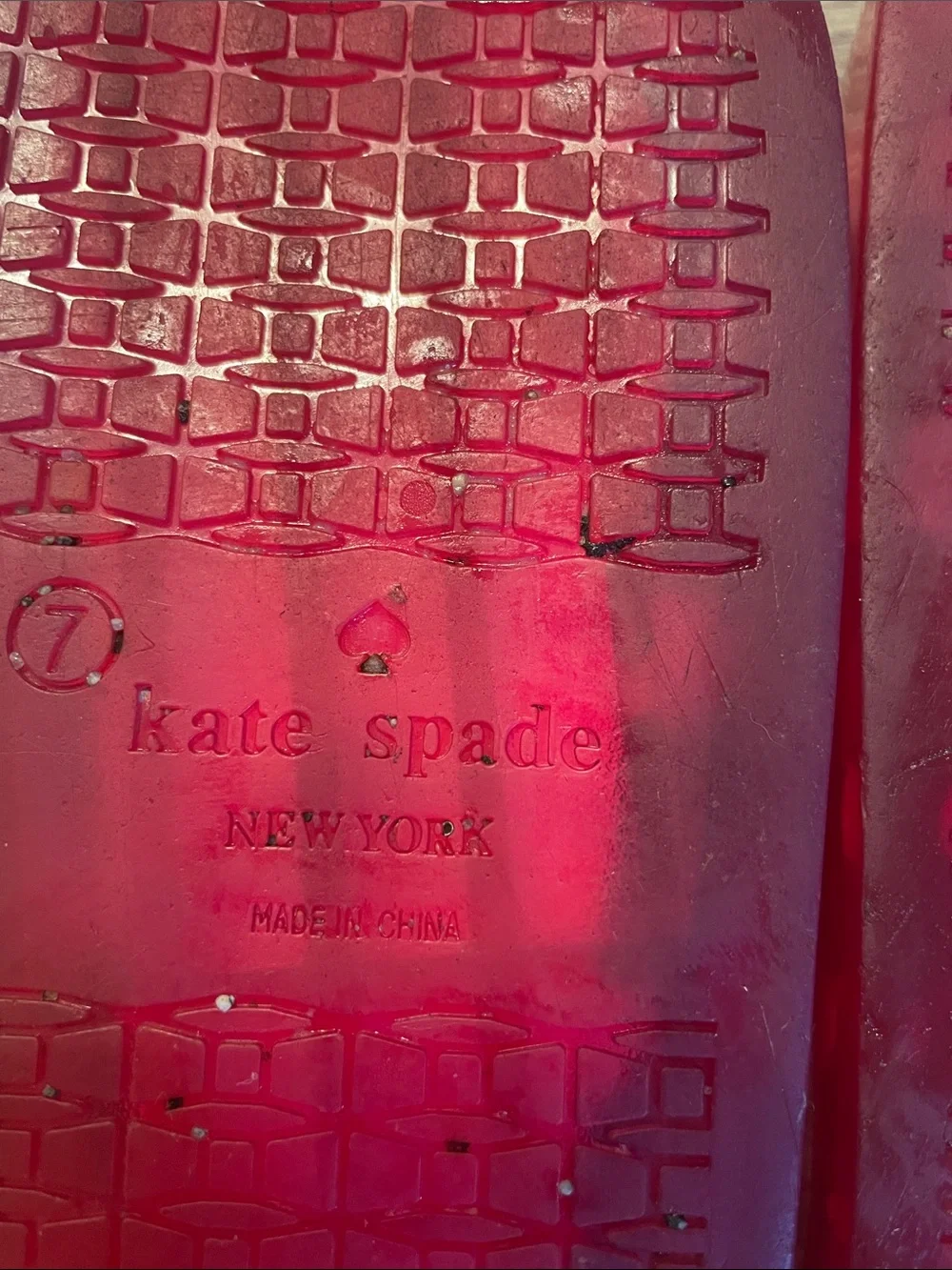 kate spade New York Splash Pink Jelly Slide Floral Sandals Polka Dot Footbed
